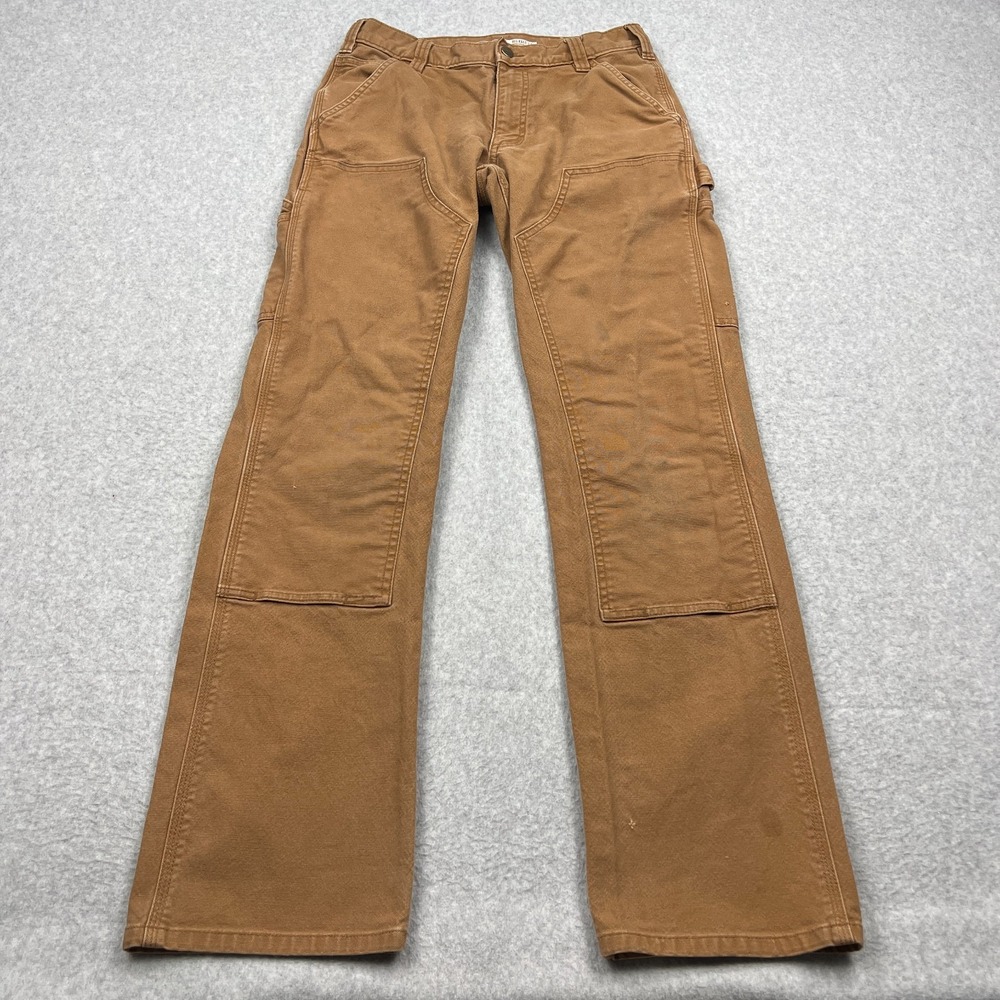 Carhartt Double Knee Pants Men's 30x34* Brown Canvas‎ Carpenter Utility 103334